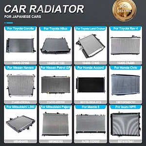 Auto Parts Aluminum Truck Cooling Radiator for Toyota Corolla Nissan Navara Lexus Isuzu NPR Suzuki Daihatsu Mitsubishi Japan Car