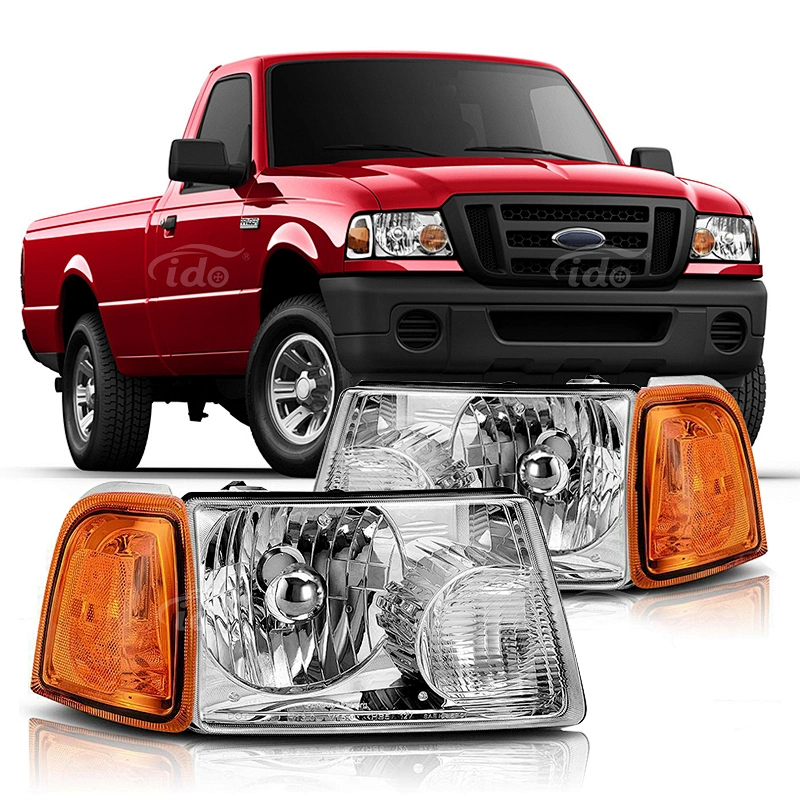 6L5Z13008BA 6L5Z13008AA Auto Car Left Rigth Pair LED Head Lamp Headlights for Ford Ranger 2001 - 2011