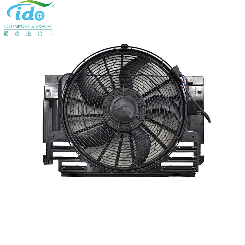 64546921382 64546921381 Auto Cooling Condenser Motor Plastic Radiator Fan for BMW X5 E53