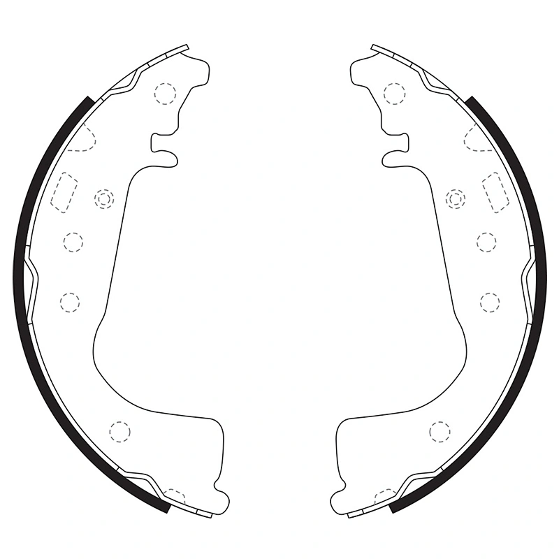K9973 FN9973 5320068H10 Auto Parts Rear Axle Brake Shoe for Suzuki Every Mazda Scrum Japanese Truck