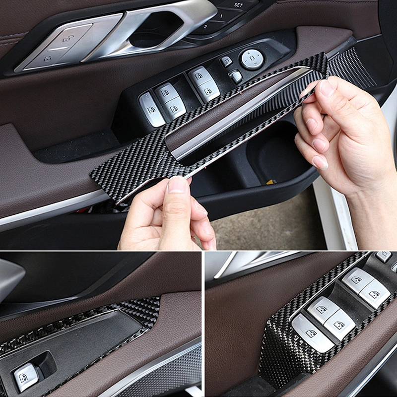 Car Interior Carbon Fiber Frame Sticker Cover Trim for BMW 3 G20