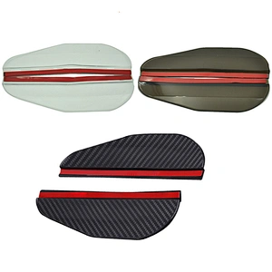 Universal Carbon Fiber Car Rearview Side Mirror Rain Visor Smoke Guard Rain Eyebrow Cover for Cars Truck SUV