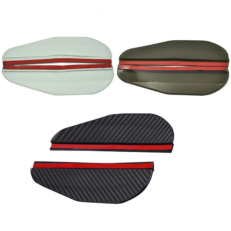 Universal Carbon Fiber Car Rearview Side Mirror Rain Visor Smoke Guard Rain Eyebrow Cover for Cars Truck SUV