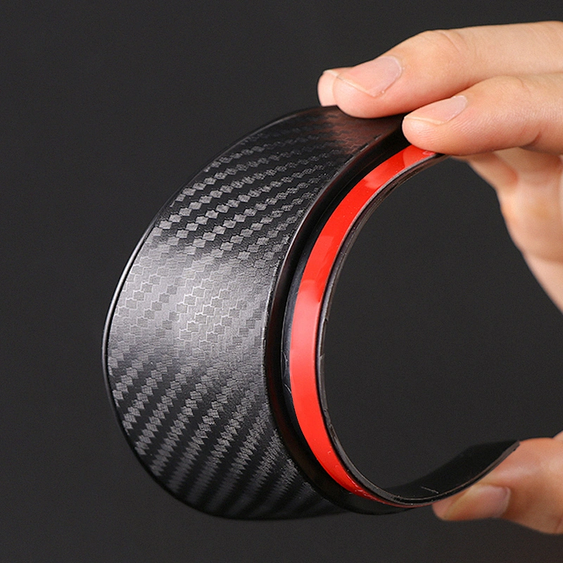 Universal Carbon Fiber Car Rearview Side Mirror Rain Visor Smoke Guard Rain Eyebrow Cover for Cars Truck SUV