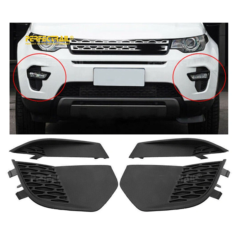 PERFECTRAIL LR061230 LR061231 LR061235 LR061236 Car Front Fog Lamp Cover Frame Grille for Land Rover Discovery Sport L550 2014-