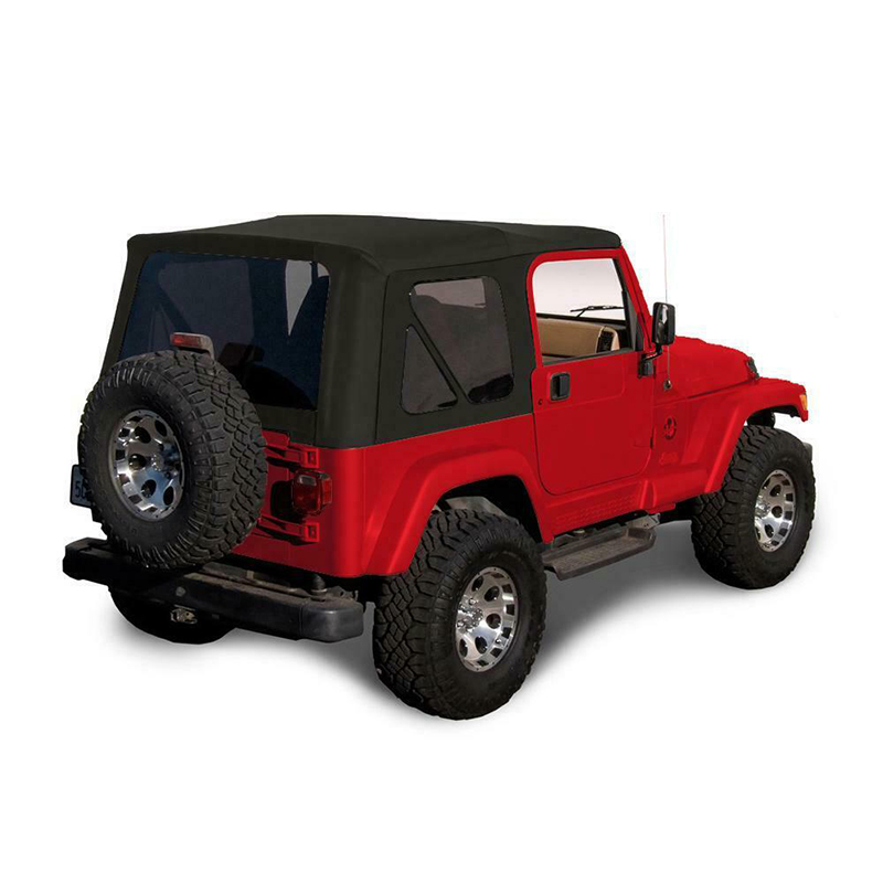 Frameless Bowless Soft Top and Tinted Windows for Jeep for Wrangler TJ 1997 - 2006