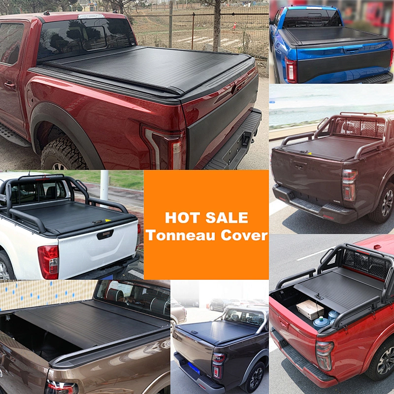 4X4 High Quality Hard Aluminum Roll up Bed Pickup Truck Tonneau Cover for Isuzu DMax for Nissan Navara NP300 for Toyota Hilux