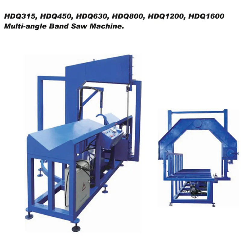 Multi-angle Band Saw Machine Plastic Pipe Cutting Machine For HDPE,PP,PVDF,PVC