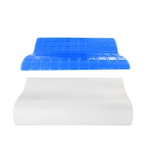 Healthy Breathable Headrest Neck Pillow 2020 High Quality Wave Shape Cool Gel Pillow Promote Sleep Memory Form Neck Pillow