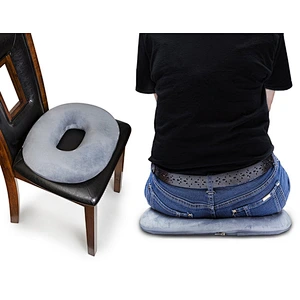 Donut Seat Cushion Pillow or Memory Foam Contoured & Premium Comfort Cushion for Hemorrhoids, Prostate, Pregnancy