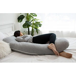 Pregnancy Pillow, Full Body Maternity Pillow with Contoured U-Shape , Back Support