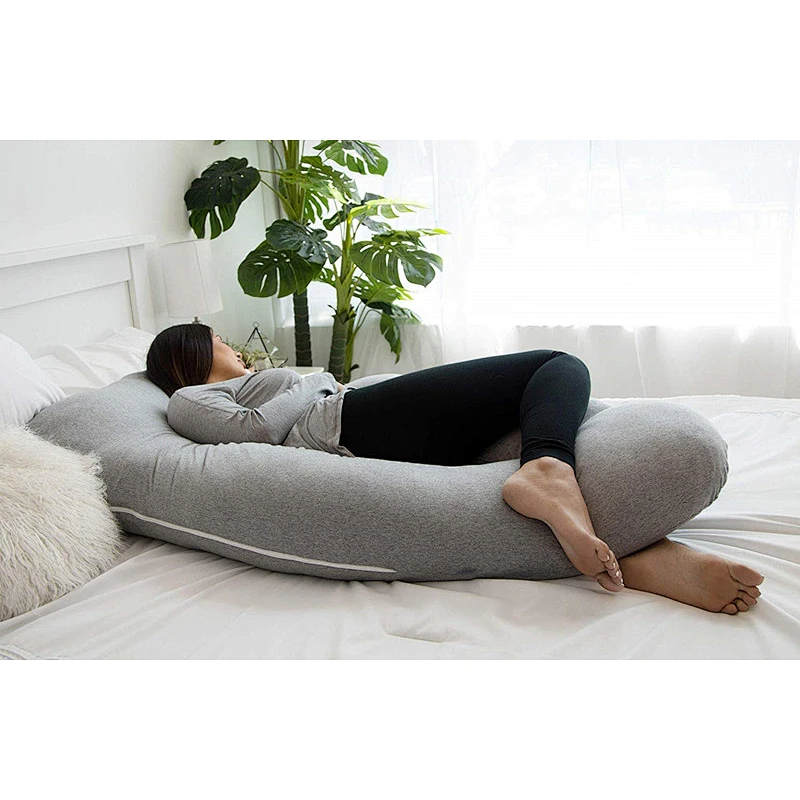 Pregnancy Pillow, Full Body Maternity Pillow with Contoured U-Shape , Back Support