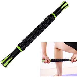 2020 wholesale black custom stick roller, handle multifunction massage roller stick, foot massage roller stick