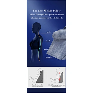 2021 New Popular Large Bed Wedge Pillow Leg Elevated Back Support Cushion  Wedge Pillow Set For Acid Reflux
