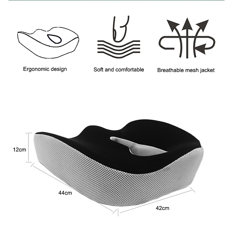 2020 Premium Sofa Coccyx Wedge Seat Cushion With Massage Coolgel- Orthopedic For Car Adjustable