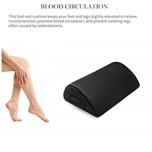 Non-slip Semi Cylinder Foot Rest Cushion, Relieves Foot Pain Comfortable Office Foot Rest Pillow Under Desk