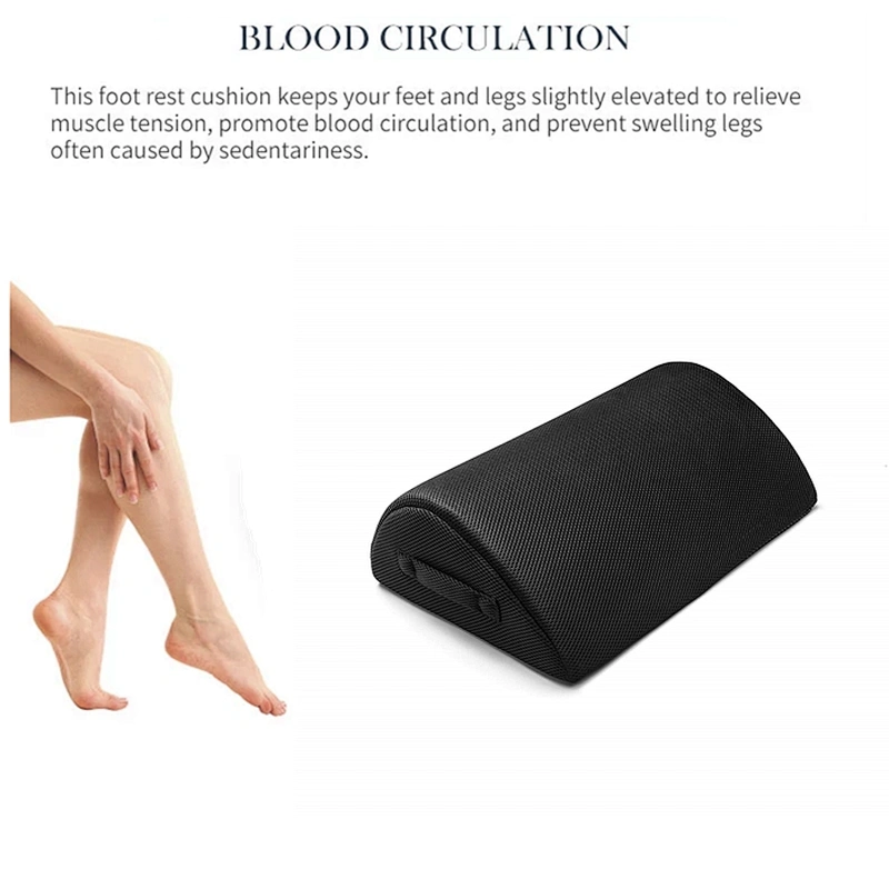 Non-slip Semi Cylinder Foot Rest Cushion, Relieves Foot Pain Comfortable Office Foot Rest Pillow Under Desk