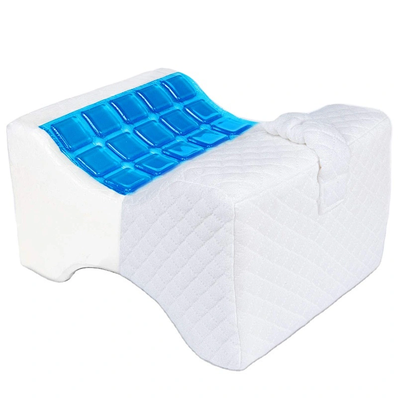 Memory Foam Orthopedic Cool Gel Knee Pillow for Side Sleeper cooling