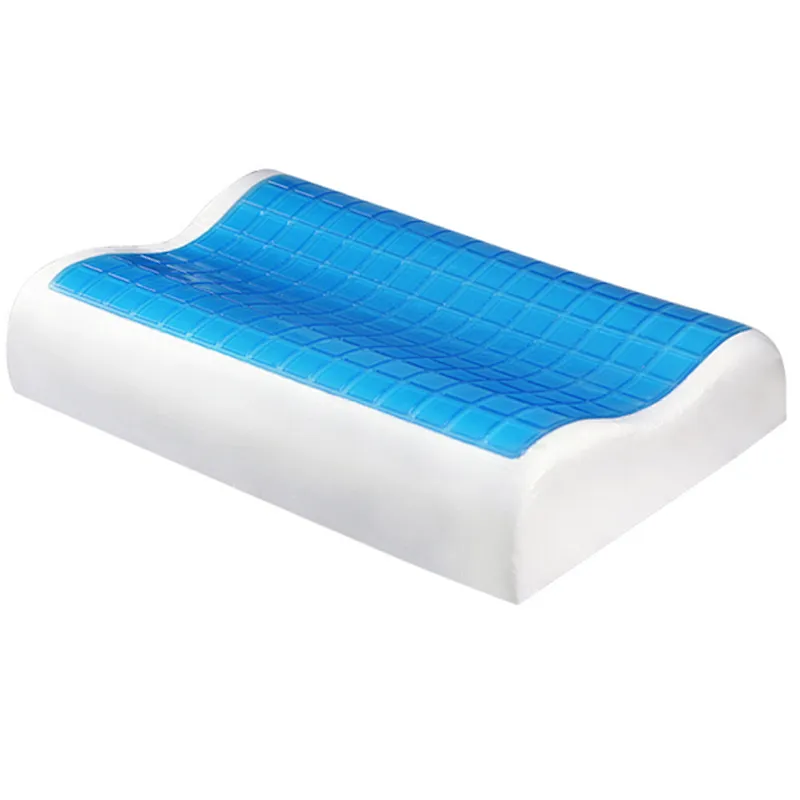 Orthopedic Memory Foam Pillows With Neck Support & Gel Cooling Pads With Breathable Cover (Pillow with gel cooling pad)