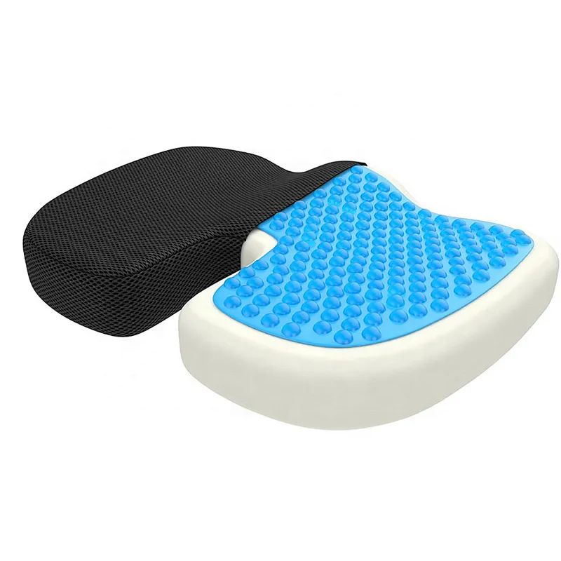 Coccyx Orthopedic Memory Foam Gel Seat Cushion gel enhanced memory foam orthopedic seat cushion shiatsu seat massage cushion