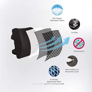 Best Selling Lumbar Support Memory Foam Lower Back Pain Pillow for Body Relax