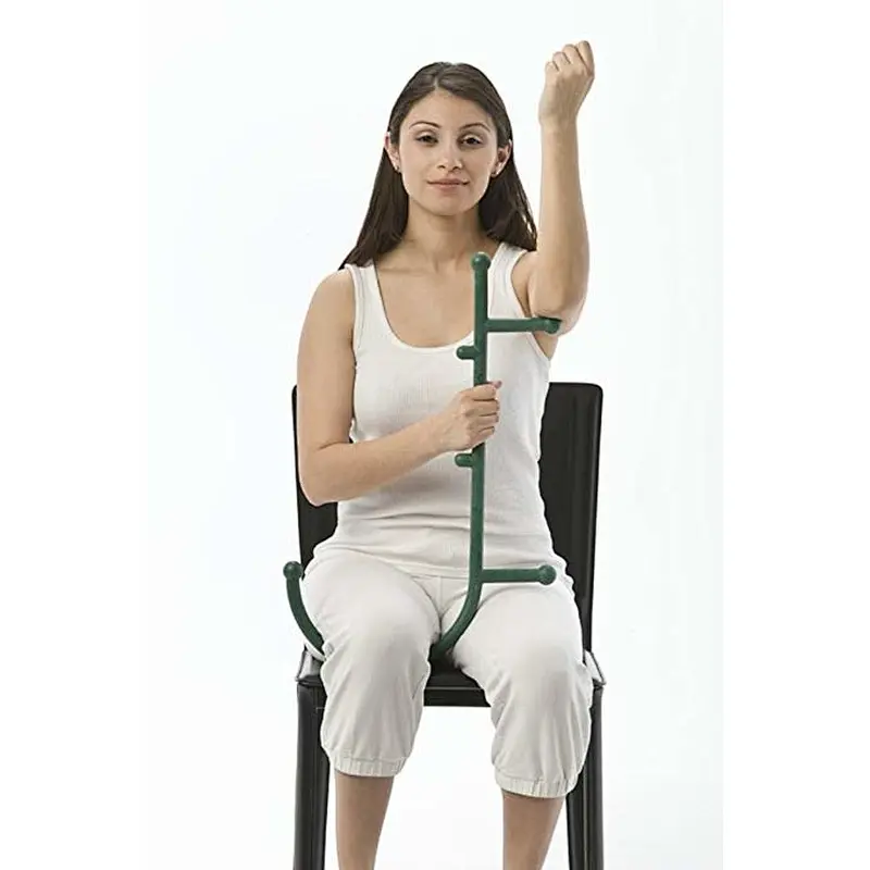 Hook Massage Stick for Back, Foot, Neck Muscle, Shoulder, Lower Body, Hand, Leg (Green)