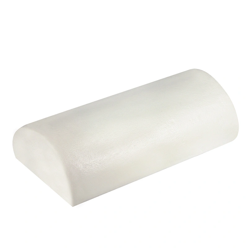 Wholesale half moon cylinder Egronomic foam footrest pillow, adjustable footrest pillow leg cushion