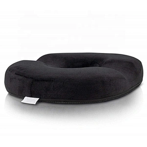Donut Seat Cushion Chair, Seat Cushion Round Coccyx Orthopedic Memory Foam Seat Cushion with Anti-slip Bottom