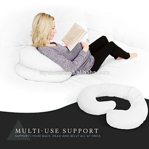 Coccyx Orthopedic Maternity & Nursing Support Cushion with Washable Cover---- Pregnancy Pillow C Shape