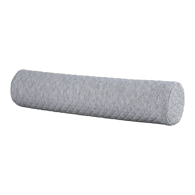 Round Cervical Roll Cylinder Bolster Pillow with Removable Washable Cover