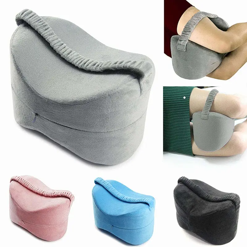 Adjustable Pain Memory Foam Leg Strap Round Sciatic Nerv Pain Relief Orthopedic Memory Foam Knee Pillow For Side Sleepers