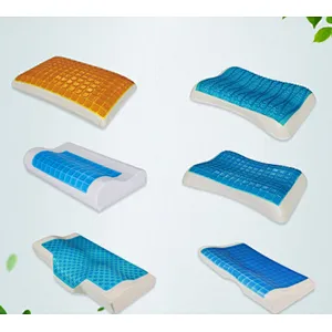 Cheap Wholesales Cool Gel Anti Dust Mite Viscoelastic Pure Cotton Fabric Memory Foam Bread Pillow