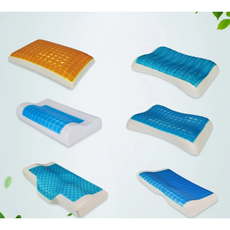 Cheap Wholesales Cool Gel Anti Dust Mite Viscoelastic Pure Cotton Fabric Memory Foam Bread Pillow