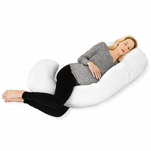 C Shape Full Body Pregnancy Pillow Long Shape Nursing Cozy Bump For Maternity With Pvc Bag