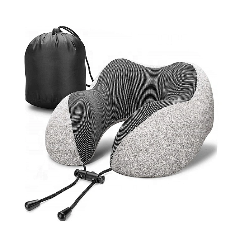 2020 New Wholesale Travel Neck Support Rest Cushion Memory Foam Travel Pillow