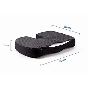 Comfortable Square Gel Safety Chair Pad With Cooling Feeling  U-Shaped Flex Seat Pillow Back For Car