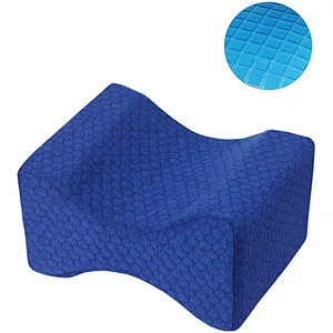 Memory Foam Knee Pillow with Cooling Gel for Back Pain Relief, Sciatica, Pregnancy Hip Pain, Leg Pain