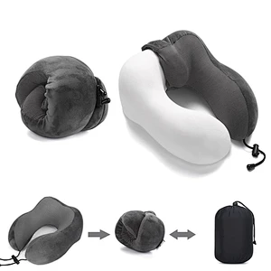 Hot Selling Headrest And Neck Pillow Bed Protector Waterproof Memory Foam Velvet Neck Pillow For Travel
