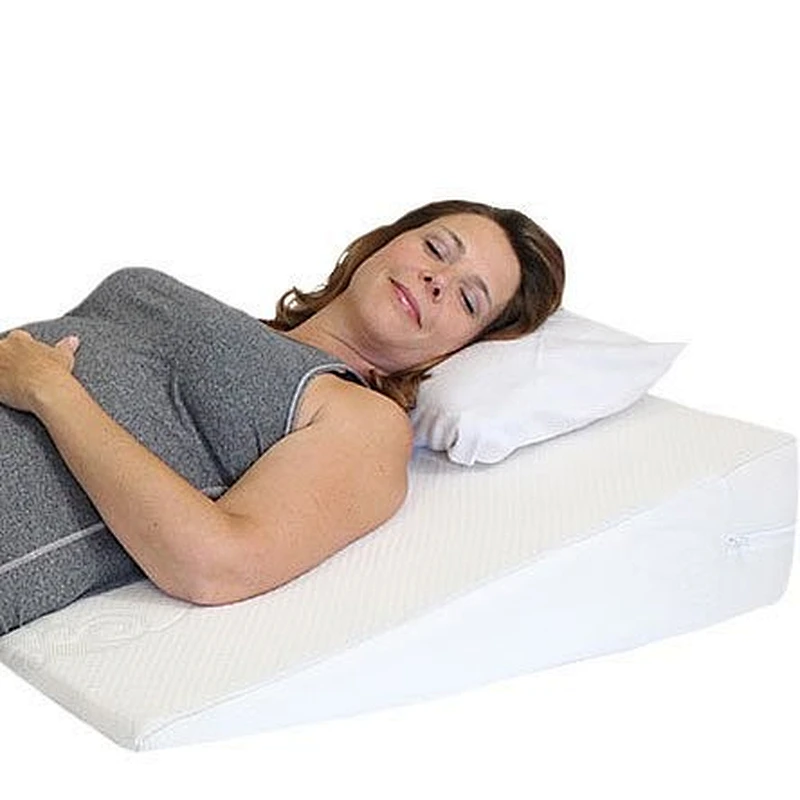 Bed Wedge, Premium Wedge Pillow,Acid Reflux Pillow With Removable Cover Dr Recommended For Snoring And Gerd