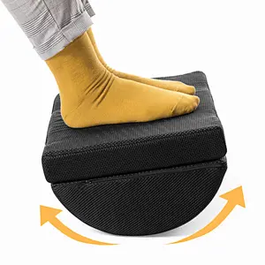 Adjustable Non-Slip Ergonomic Multifunctional Firm Memory Foam Half-Cylinde Foot Rest Cushion Pillow For Home and Office