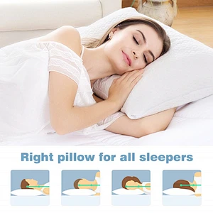 comfortable & breathable sleeping anti-bacteria bamboo shredded memory foam pillow standard/queen/king size