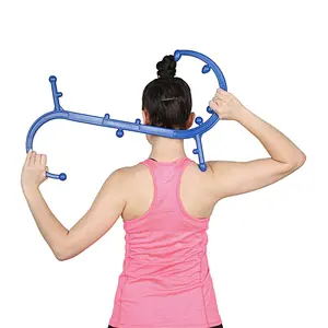 Back Neck Shoulder Massager Massage Stick Hook Body Acupressure Therapy Massage Cane