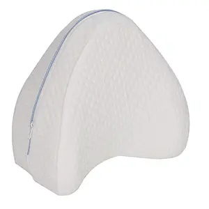 Leg Pillow for Back, Hip, Legs & Knee Support Wedge Leg Pillows for Sleeping (White)