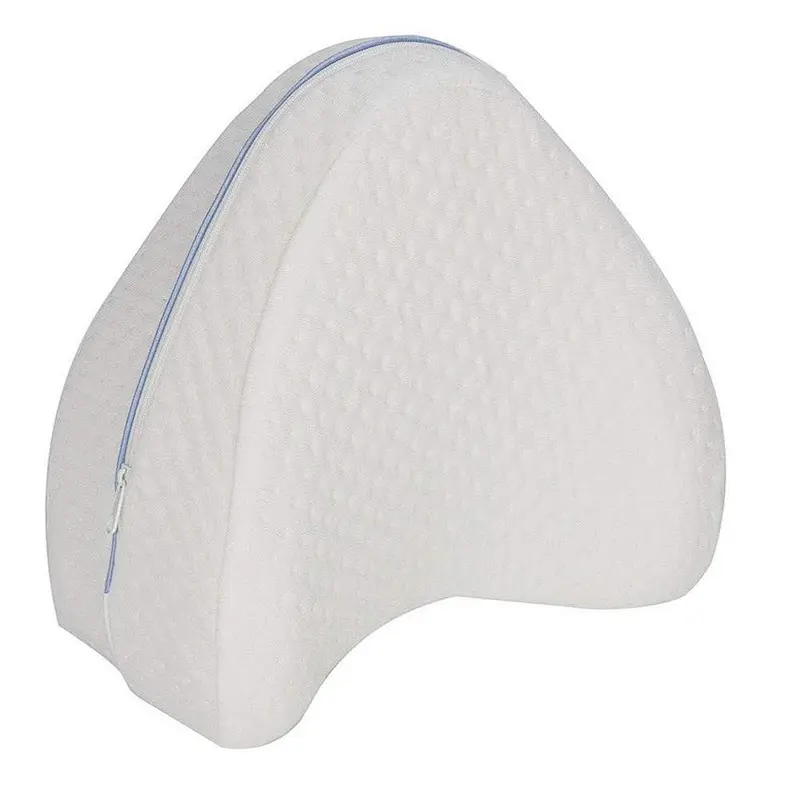 Leg Pillow for Back, Hip, Legs & Knee Support Wedge Leg Pillows for Sleeping (White)