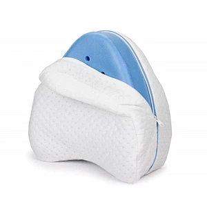 Leg Pillow for Back, Hip, Legs & Knee Support Wedge Leg Pillows for Sleeping (White)
