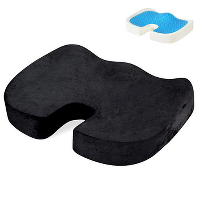 New promotional gel seat cushion, silicone seat cushion and hemorrhoids sitting seat cushion helps With Sciatica Back Pain