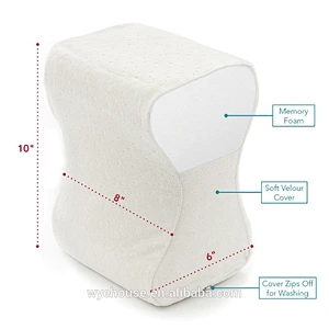 Sciatic Nerve Pain Relief Knee Pillow- Best for Hip, Leg, Knee, Back and Spine Alignment - Memory Foam Orthopedic Leg Pillow