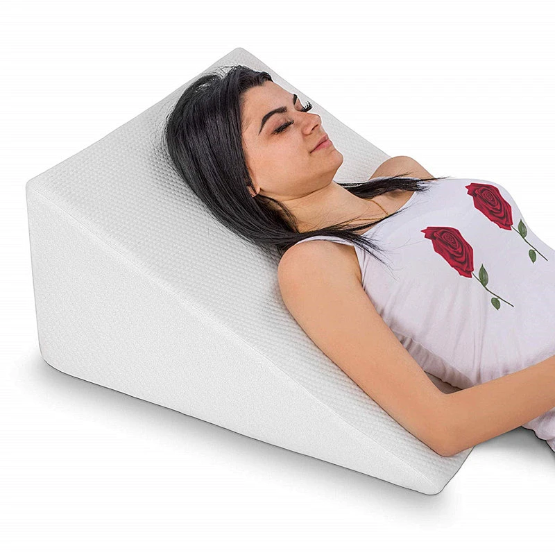Hot Selling Triangel Memory Foam Pregnancy Wedge Bed Pillow Best for Sleep, Reading, Back Support, Anti Reflux
