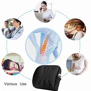 2020 NEW Best Massage Lumbar Support Back Cushions, Big Size 100% Premium Memory Foam Cushions for Back Pain Release