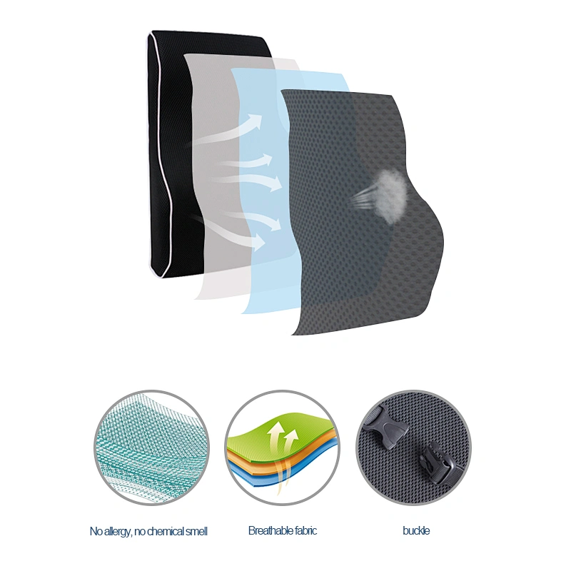 Office Back Car  Waist Massage Computer Gamer Foam Chair  Cushion Non Woven Fabric Pvc Bag